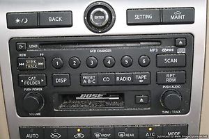 06 07 Nissan Murano SL Factory Stereo Radio Am FM Cassette w 6 Disc Bose