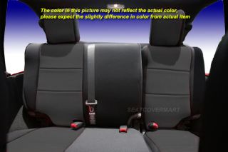 Jeep Wrangler 2007 10 Neoprene Full Set Car Seat Cover 4 Door Full Black NO4DBLK