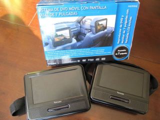 Venturer 7 inch Dual Screen Mobile Portable Car DVD System Player