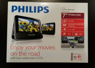 Philips 7" Widescreen Portable Car DVD Player with Dual Screens PD7012 37