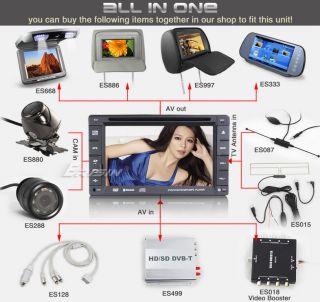 Erisin ES732G 6 2" HD Car Stereo DVD Player GPS TV Bleutooth iPod USB SD 3D TV