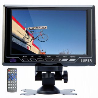 L0608 New 7" HD LCD Screen Car TV Monitor Antenna Stand Alone Headrest FM USB