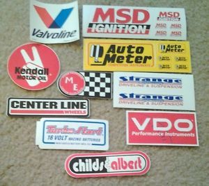 Lot of 10 Automotive Racing Stickers NASCAR NHRA Drag Stock Car Decals 12
