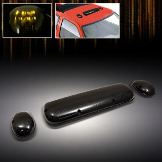 Truck SUV 3pcs Smoked Lens Roof Top Full Amber LED Running Parking Cab Lights