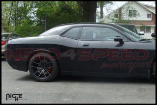 20" Niche Targa Black Fits Ford Mustang GT Concave Wheels Rims