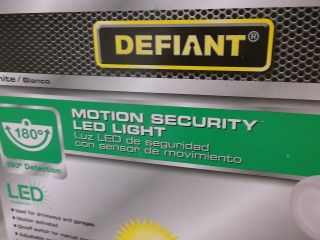Defiant 180 Degree Outdoor Solar White LED Motion Security Light 925905