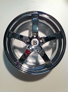 Bremmer Kraft BR01 BR 1 18x8 5x120 20mm Chrome Aftermarket Wheel BR188520C2079C