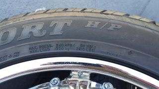 Amp 22” Chrome J9 5x22 Wheels Rims Tires Set SUV Sumitomo HTR H P P305 45R22