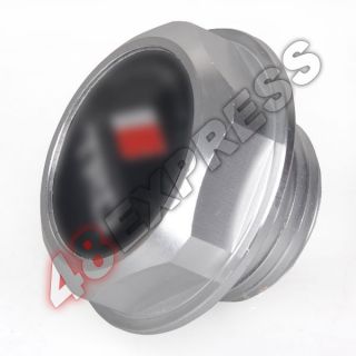 Silver TRD Style Engine Gas Oil Filter Cap Fuel Tank Cover Plug for Toyota Auto
