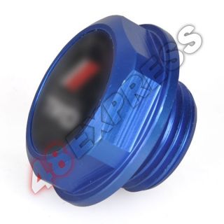 Blue TRD Style Engine Gas Oil Filter Cap Fuel Tank Cover Plug for Toyota Auto