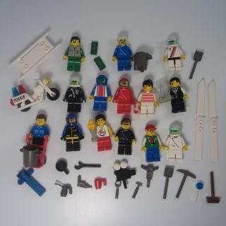 Lego City Minifigs Accessories Town Police Motorcycle Classic Vintage Tools