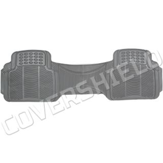 3pc Set All Weather Heavy Duty Rubber SUV Gray Floor Mat Front Rear Liner Fit