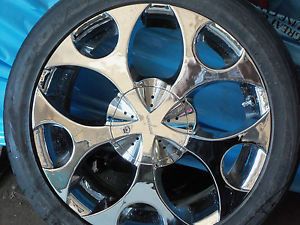 18 inch Verde Scorpion Chrome Wheels Rims with Tires