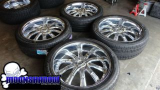 26" Dub Autobahn Chrome Wheels Hummer H2 Pirelli Scorpion 315 40 26 Tires