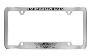 Harley Davidson License Plate Frame Car Bottom 110th Ann HDLF237 Uf