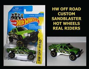 Hot Wheels 2014 Custom Super Treasure Hunt Sandblaster Custom Real Riders