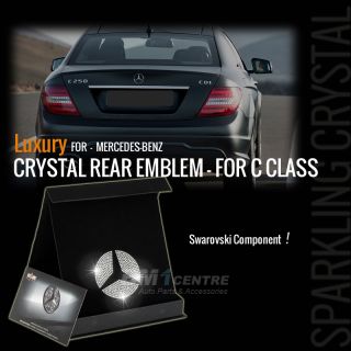 Crystal Rear Emblem Mercedes Benz C Class W204 C180 C200 C250 C300 C350 C63 AMG