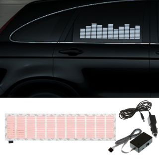 5 Size Car Sticker Music Rhythm LED Flash Light Lamp Sound Activated Equalizer