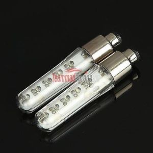 2X Multicolour Bike Bicycle Motorcycle Car Tyre Tire Valve LED SMD Wheel Lights