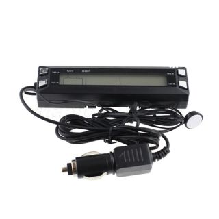 Battery Monitor Car Alarm LCD Temperature Thermometer