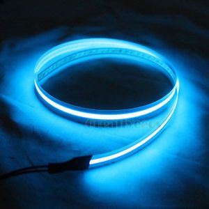 60cm DIY Motorcycle Car Glow Interior LED El Wire Strip Light Drive Blue Set