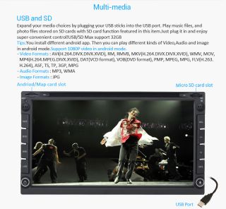 6 95" Double 2 DIN Car DVD Player GPS Android 4 0 WiFi 3G SAT Nav Radio BT iPod