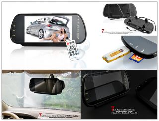 Details about 7” Inch Rearview Mirror Monitor and Multimedia MP4
