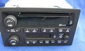 Delphi Delco Car Radio Cassette CD Player 2003 Chevy Trailblazer 15169582 2