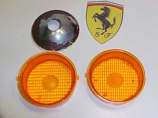 Ferrari Tail Lamp Light Carello Lense Amber Lenses 246 365 GTB 4 Daytona