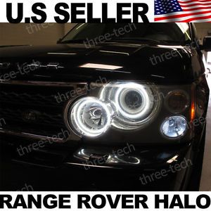 06 09 Range Rover LED Angel Eye V2 HID White Halo 4 Pieces DRL Light