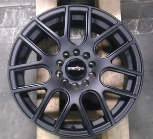 16" inch 5x100 5x4 5 Black Wheels Rims 5 Lug Acura Ford Dodge Honda Chrysler