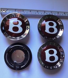 Bentley Continental Flying Spur Mulliner Wheel Center Caps Centres x 4 New