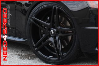20" XO Caracas Brushed Black Concave Wheels Rims Fits Infiniti Q50 Q60