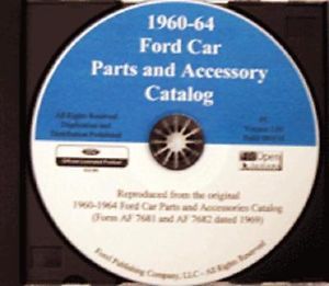 1960 1964 Ford Car Parts Catalog Falcon Ranchero Galaxie Fairlane 60 61 62 63 64