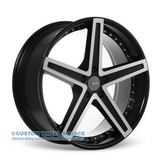22" Dcenti DW6 Black Rims for Mazda Mitsubishi Nissan Volvo Wheels
