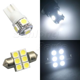 10x 1991 2005 Acura NSX Interior Lights Package White LED Bulbs