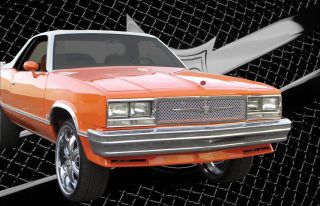 1979 1987 Chevy El Camino Chrome Mesh Grille Grill Dual Weave Bentley Mesh 1pc