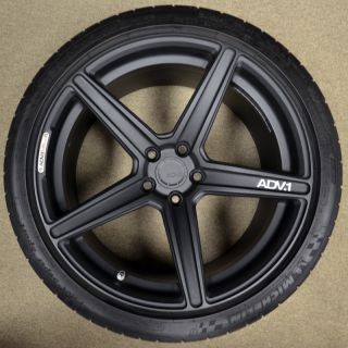 ADV1 Wheels Tires 5 1 SL 19 Lamborghini Gallardo Audi R8 Textured Black Forged