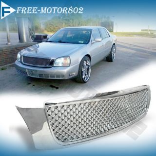 For 00 05 Cadillac DeVille Bentley Style Front Grille Grill ABS Chrome