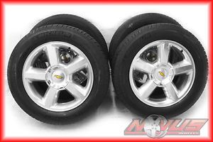 20" Chevy Tahoe LTZ Silverado GMC Yukon Polished Factory Wheels Tires 22