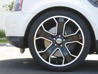 Glossy Black Land Rover Range Rover Sport Wheels Rims with Tires 2013 2014 22"