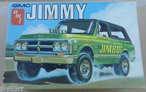 Original AMT Chevy GMC Jimmy Jimbo Blazer 4x4 Drag Model Kit Box Junkyard Parts