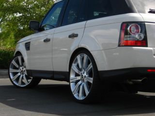 24" Land Rover Range Rover Wheels Rims Hyper Silver Stormer LR3 LR4 2012 2011 10