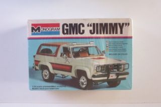 4x4 GMC Jimmy SUV 2248 Monogram 1 24 SEALED Model Kit Truck Vtg SUV