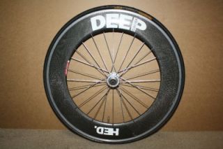 Hed Deep Clincher Carbon Rim Road Bike 650c Tubular Wheel with Continental Tire