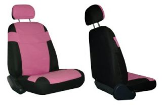 Pink Black Car Seat Covers w Steering Wheel Cover Pink Floor Mats More 4