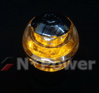Crystal Orange LED Chrome Gear Shift Knob MX5 AE86 S13