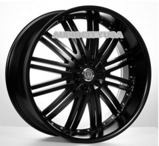 22" D1 VT BK Wheels and Tires Rims for Chevy Cadillac Ford RAM Toyota