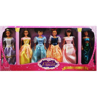 Fairy Tale Princess 6 piece Princess Doll Collection Princess & Fairy Dolls