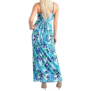 Stanzino Women's Aqua Blue Maxi Dress Stanzino Casual Dresses
